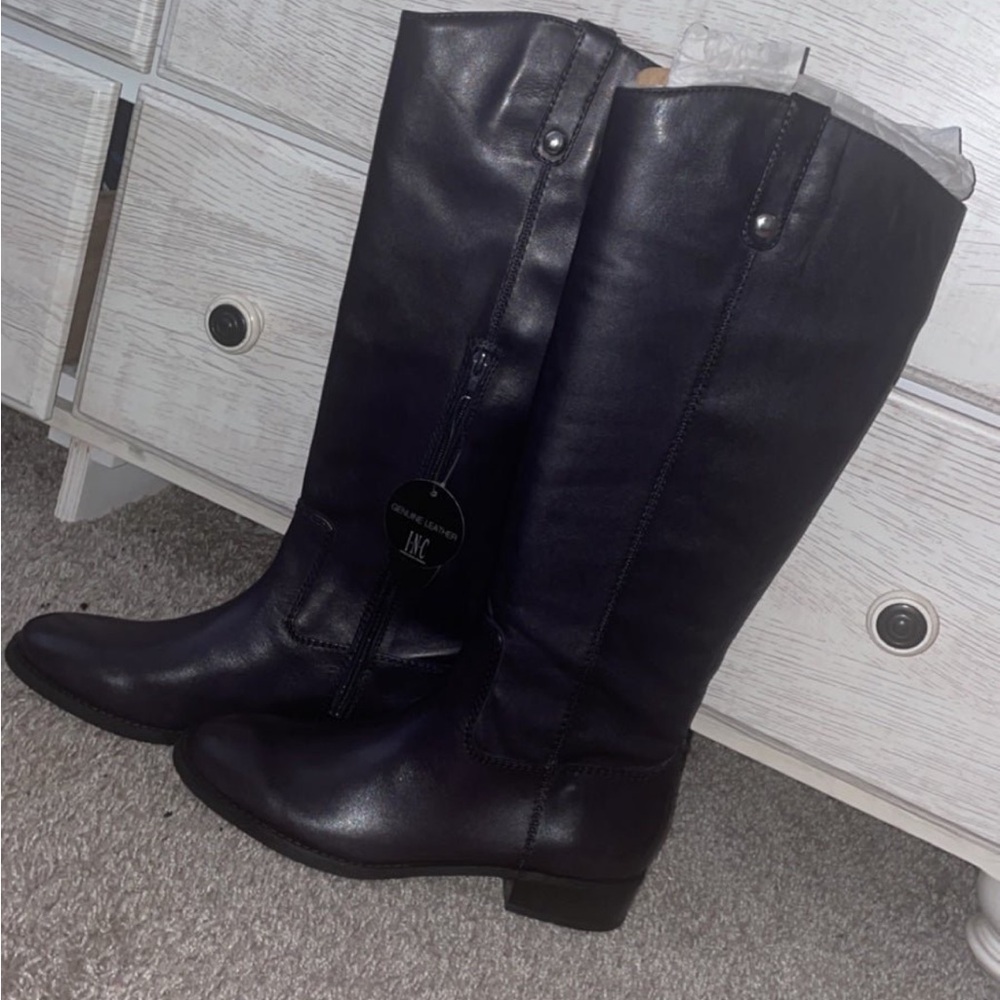 Leather boots